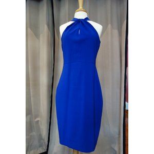Just Taylor cobalt blue halter dress, 10